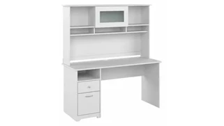 Stand-Alone Desks with Hutch Bush Furniture 60in W Computer Desk with Hutch and Drawers