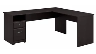 L Shaped Desks Bush Furniture 72in W L-Shaped Computer Desk with Drawers