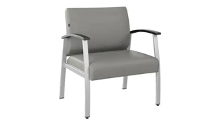 Lobby & Guest Chairs - Metal Bush Furniture Bariatric Waiting Room Guest Chair with Arms