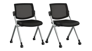 Nesting Chairs Bush Furnishings Mesh Back Nesting Chairs - Set of 2