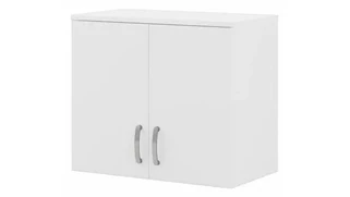 Low Storage Cabinets Bush Furnishings Closet Wall Cabinet with Doors and Shelves