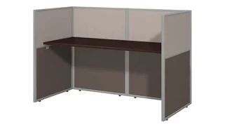 Cubicles Bush Furniture 60in W Cubicle Desk Workstation with 45in H Closed Panels