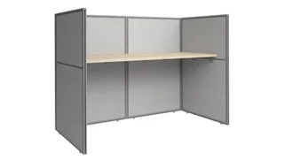 Cubicles Bush 60in W Cubicle Desk Workstation with 45in H Closed Panels