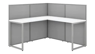Cubicles Bush Furnishings 60in W L-Desk Open Office with 45inPanels