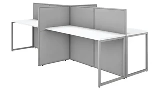 Cubicles Bush Furnishings 60in W 4 Person Straight Desk Open Office with 45in H Panels