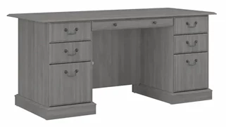 Stand-Alone Double Pedestal Desks Bush Furniture 66in W Executive Desk