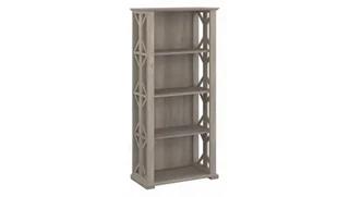 Standard Bookcases Bush Furnishings 4 Shelf Farmhouse Bookcase