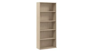 Standard Bookcases Bush Furnishings Tall 5 Shelf Bookcase