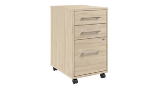 Mobile File Cabinets Bush Furnishings 3 Drawer Mobile File Cabinet