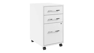 Mobile File Cabinets Bush Furnishings 3 Drawer Mobile File Cabinet