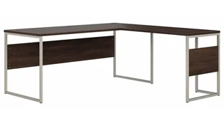 L Shaped Desk Shells Bush Furnishings 72in W x 72in D L-Shaped Table Desk with Metal Legs