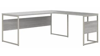 L Shaped Desk Shells Bush Furnishings 72in W x 72in D L-Shaped Table Desk with Metal Legs