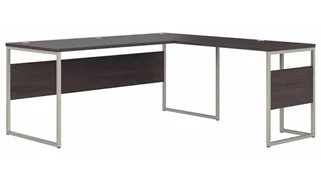 L Shaped Desk Shells Bush Furnishings 72in W x 72in D L-Shaped Table Desk with Metal Legs