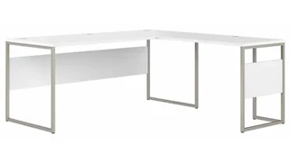 L Shaped Desks Bush Furnishings 72in W x 72in D L-Shaped Table Desk with Metal Legs