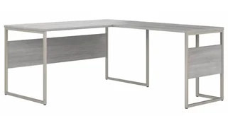 L Shaped Desk Shells Bush Furnishings 60in W x 72in D L-Shaped Table Desk with Metal Legs