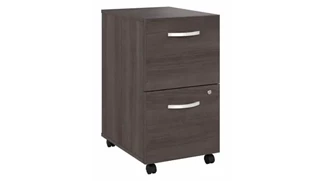 Mobile File Cabinets Bush Furnishings 2 Drawer Mobile File Cabinet - Assembled