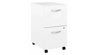 Mobile File Cabinets Bush Furnishings 2 Drawer Mobile File Cabinet - Assembled