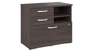 Lateral File Cabinets Bush Furnishings Storage Cabinet with Drawers and Shelves - Assembled