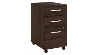Mobile File Cabinets Bush Furnishings 3 Drawer Mobile File Cabinet - Assembled
