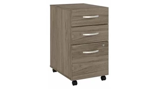 Mobile File Cabinets Bush Furnishings 3 Drawer Mobile File Cabinet - Assembled