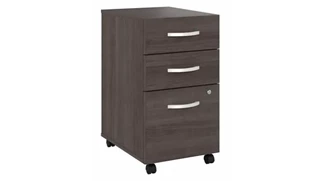Mobile File Cabinets Bush Furnishings 3 Drawer Mobile File Cabinet - Assembled