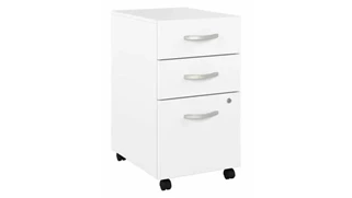 Mobile File Cabinets Bush Furnishings 3 Drawer Mobile File Cabinet - Assembled