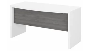 Stand-Alone Desk Shells Bush Furnishings 60in W Bow Front Desk