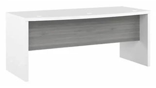 Stand-Alone Desk Shells Bush Furniture 72in W Bow Front Desk