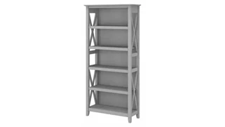 Standard Bookcases Bush Furnishings 5 Shelf Bookcase
