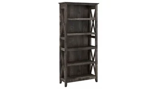 Standard Bookcases Bush Furnishings 5 Shelf Bookcase