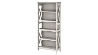 Standard Bookcases Bush Furnishings 5 Shelf Bookcase