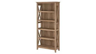 Standard Bookcases Bush Furnishings 5 Shelf Bookcase