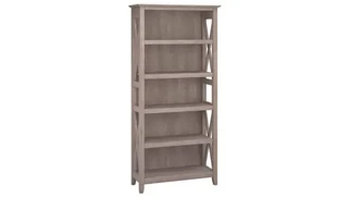 Standard Bookcases Bush Furnishings 5 Shelf Bookcase
