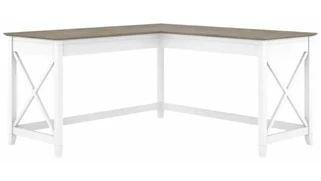 L Shaped Desk Shells Bush Furnishings 60in W L-Shaped Desk