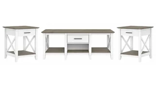 Coffee Tables Bush Furniture Coffee Table with Set of 2 End Tables