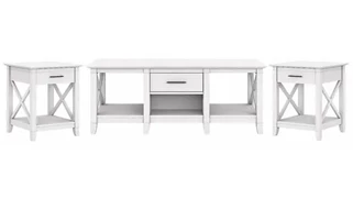 Coffee Tables Bush Furniture Coffee Table with Set of 2 End Tables