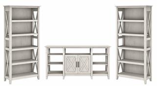 TV Stands Bush Furniture TV Stand with Set of 2 Bookcases