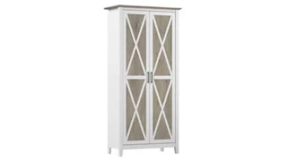 Storage Cabinets Bush Furniture Tall Bathroom Cabinet with Doors and Shelves