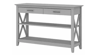 Console Tables Bush Furniture Console Table with Drawers and Shelves