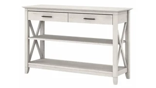 Console Tables Bush Furniture Console Table with Drawers and Shelves