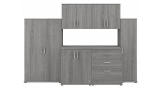 Storage Cabinets Bush Furniture 6 Piece Modular Laundry Room Storage Set with Floor and Wall Cabinets