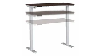 Standing Desks - Electronically Adjustable Bush Furnishings 48in W x 24in D Height Adjustable Standing Desk
