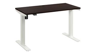 Standing Desks - Electronically Adjustable Bush Furnishings 48in W x 24in D Height Adjustable Standing Desk