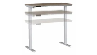 Standing Desks - Electronically Adjustable Bush Furnishings 48in W x 24in D Height Adjustable Standing Desk