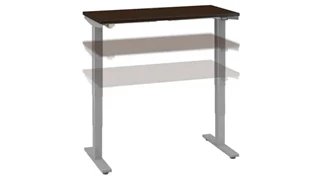 Standing Desks - Electronically Adjustable Bush Furnishings 48in W x 24in D Height Adjustable Standing Desk