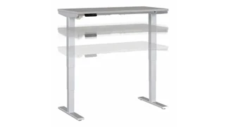 Standing Desks - Electronically Adjustable Bush Furnishings 48in W x 24in D Height Adjustable Standing Desk