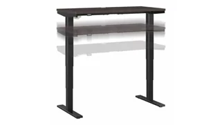 Standing Desks - Electronically Adjustable Bush Furnishings 48in W x 24in D Electric Height Adjustable Standing Desk