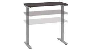 Standing Desks - Electronically Adjustable Bush Furnishings 48in W x 24in D Height Adjustable Standing Desk