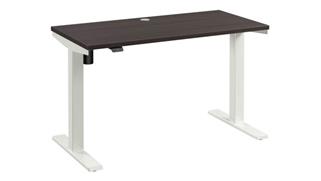 Standing Desks - Electronically Adjustable Bush Furnishings 48in W x 24in D Height Adjustable Standing Desk