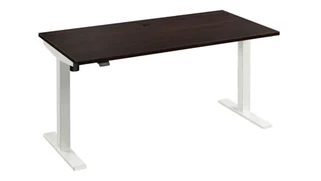 Standing Desks - Electronically Adjustable Bush Furnishings 60" W x 30" D Electric Height Adjustable Standing Desk